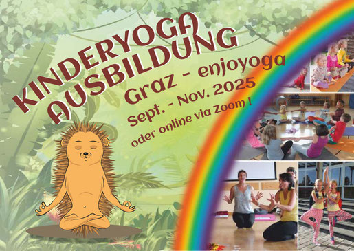 Flyer zur Kinderyoga-Ausbildung 2019 Wien