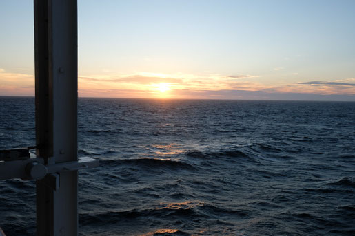 Abendstimmung auf der MS Bergensfjord Fähre von Hirtshals nach Bergen