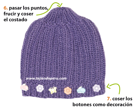 Cómo tejer un gorro y una bufanda en punto elástico para niños