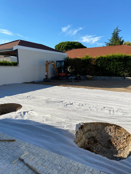 terrassement d'un terrain à mably dans la loire