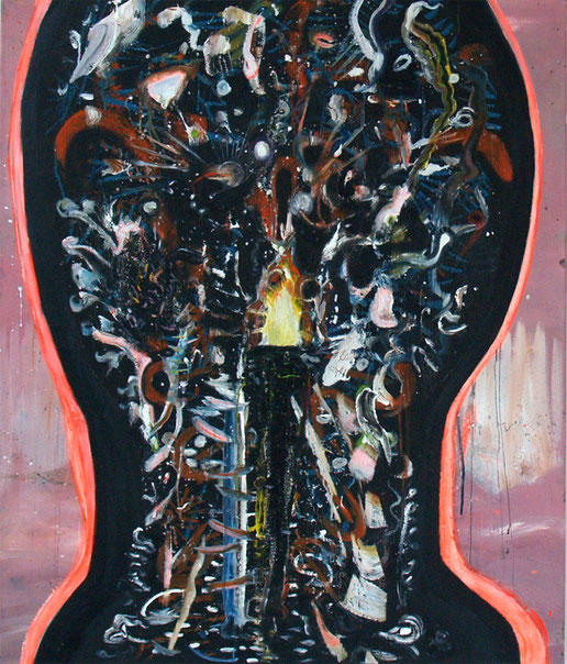 innermost, 2019, mixed media on canvas, 120 x 100 cm