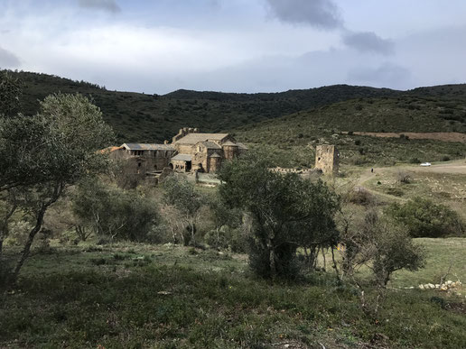 Randos Canétoises du col de Banyuls vers l'abbaye de St Quirze le 9 novembre 2017 