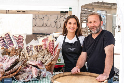 CHARCUTERIE CORSE AOP, BURESI Père et fille, éleveurs.