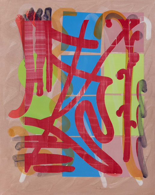 Fantomas, 150x120cm, akril, pigment, vászon, 2020