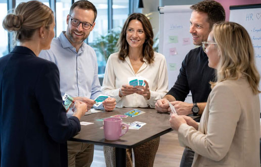 Spiele Delegationspoker von Moderatrix wie hier auf dem Foto
