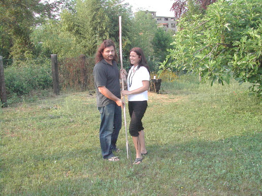 Maurizio armanetti e Alexandra Hold Ferneck - drilling point