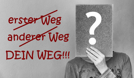 Person mit einem Fragezeichen