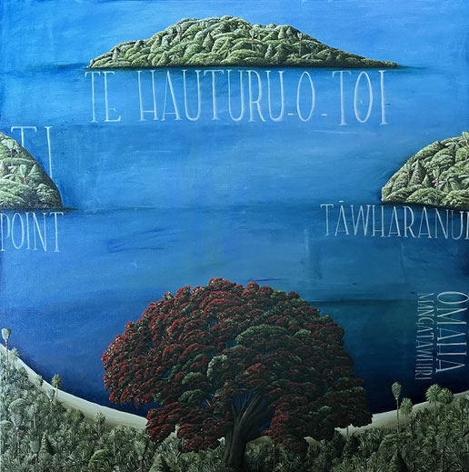 "Omaha' 95 x 95 cm Oil on canvas 2025