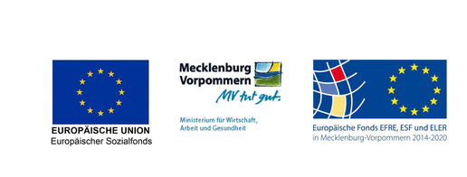 Gefördert durch die Europäische Union aus Mitteln des Europäischen Sozialfonds und unterstützt durch den Regionalbeirat Westmecklenburg.