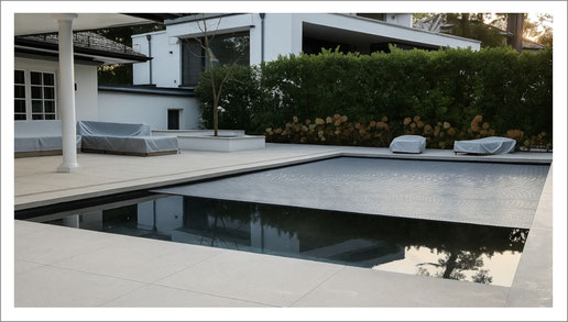 dorada pool Projekt: MLine 1100/500 mit Glasmosaik - Treppe Palace - Solar Lamellen - in Dreieich