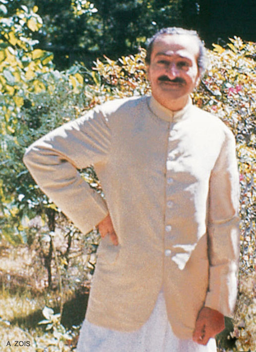 1952 : Meher Baba at the Meher Center at Myrtle Beach, SC. Image rendition by Anthony Zois