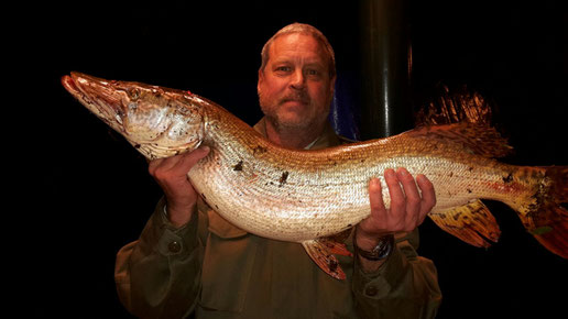 Toller Hecht von Christian!  95 cm und 7,5 kg. Petri Heil!