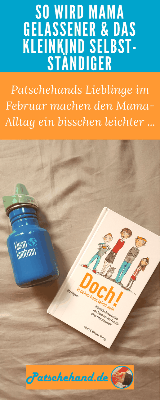 Pinterest-Grafik zu "Klean Kanteen"-Praxistest und Buchtipp zur Erziehung.