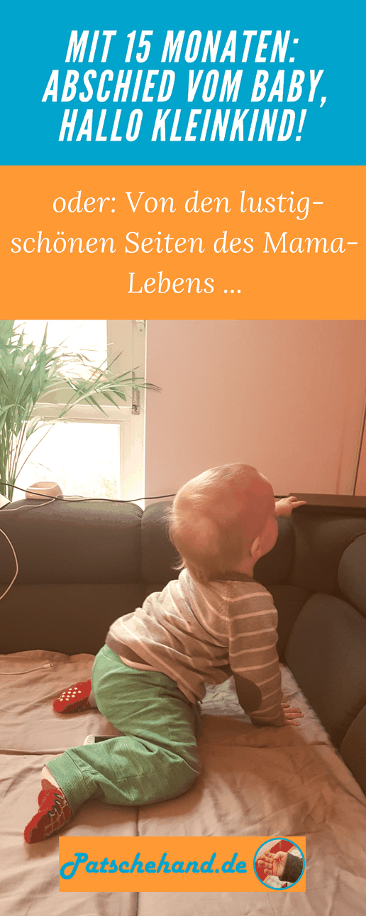Sprachliche und motorische Kleinkind-Entwicklung mit 15 Monaten auf Mama-Blog Patschehand.de