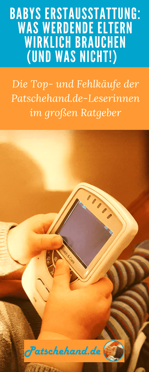 Ratgeber zur Erstausstattung fürs Baby mit Grafik zum Pinnen und Teilen auf Mama-Blog Patschehand.de