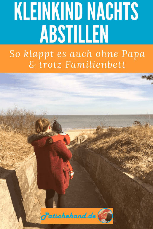 Ratgeber zum Abstillen nachts & zur Stillreduktion mit Grafik zum Pinnen und Teilen auf Mama-Blog Patschehand.de