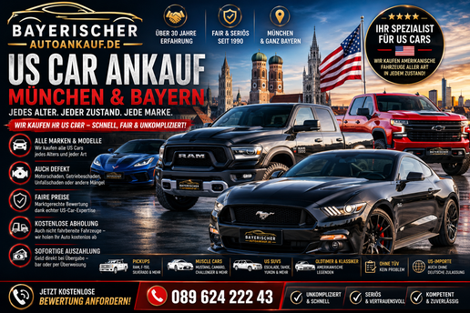 US Car Ankauf München amerikanisches Fahrzeug verkaufen