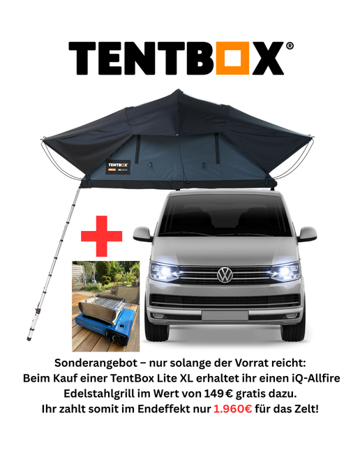 Dachzelt TentBox Lite XL zum Sonderpreis von 1890,-€