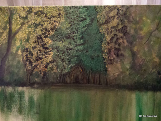 Landschaftsbild Wald, noch nicht fertig