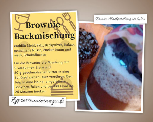Brownie-Backmischung im Glas 