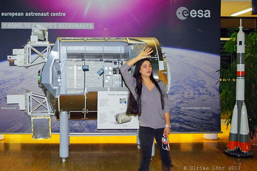 Laura Winterling im Europäischen Astronautenzentrum