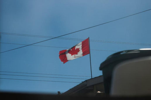 Canadian flag, travel Canada, Alberta