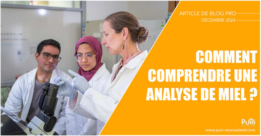 Comment comprendre une analyse de miel ?
