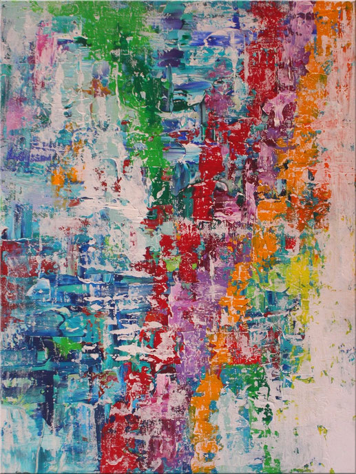 Acrylbild kaufen abstrakt sehr bunt