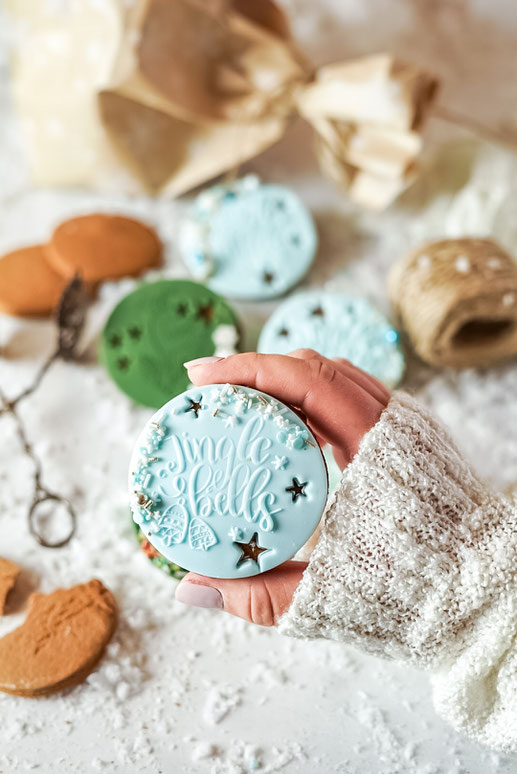 Lebkuchenplätzchen in Fondant - Decke