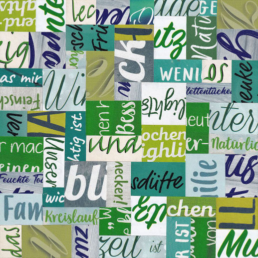 Papiercollage von Klaus Becker, Kassel