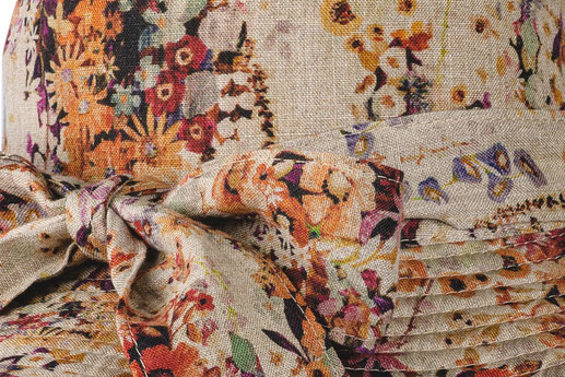 chapeau réversible en toile coton ou lin pour jardiner