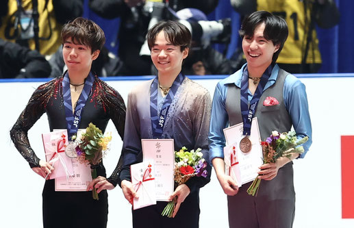 Le podium masculin des Championnats du Japon 2025 / © Rumi Hirakiuchi