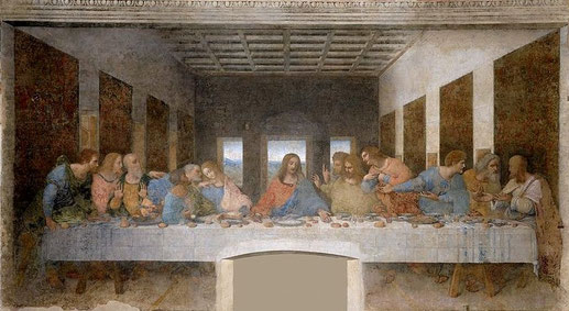 La Cène (Léonard de Vinci - v. 1494) Couvent de Santa Maria delle Grazzie, Milan