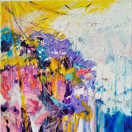 Elisabeth Augendre artiste peintre en Ariège acrylique impressionnisme jardins de lumière 2