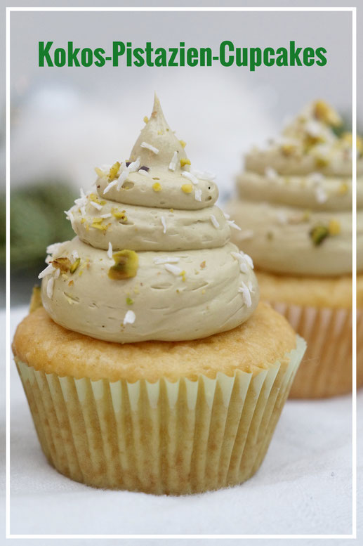 Kokos-Pistazien-Cupcakes
