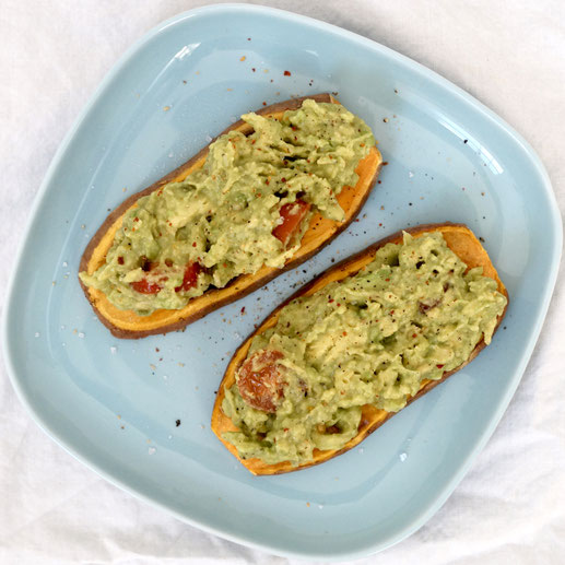 Süßkartoffel-Toast mit Avocado - Paleo - Glutenfrei - Superfood