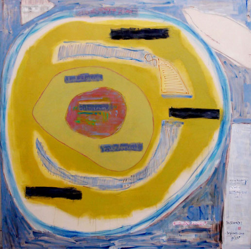gerSCh* 2005/2019 BIG SCIENCE I Öl auf Nessel 180c180cm