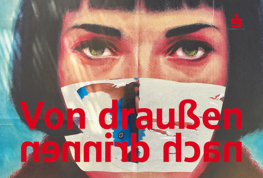 MALEREI: ANDREAS M WIESE  |  TITELBILD DES AUSSTELLUNGSKATALOGS "VON DRAUSSENNACHDRINNEN"