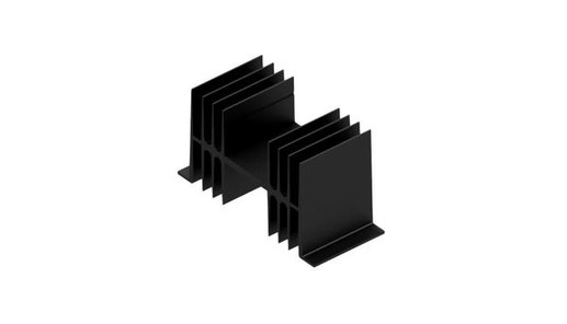 SK02 押出成形ヒートシンク | W=115mm, H=63mm | Fischer Elektronik