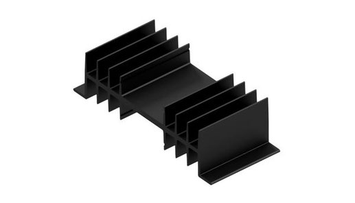 SK03 押出成形ヒートシンク | W=120mm, H=32mm | Fischer Elektronik