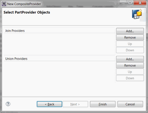 Select PartProvider for CompositeProvider