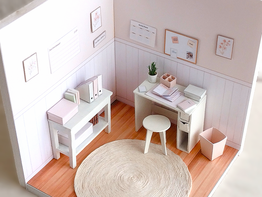 Büro-Miniaturen 1:12 basteln