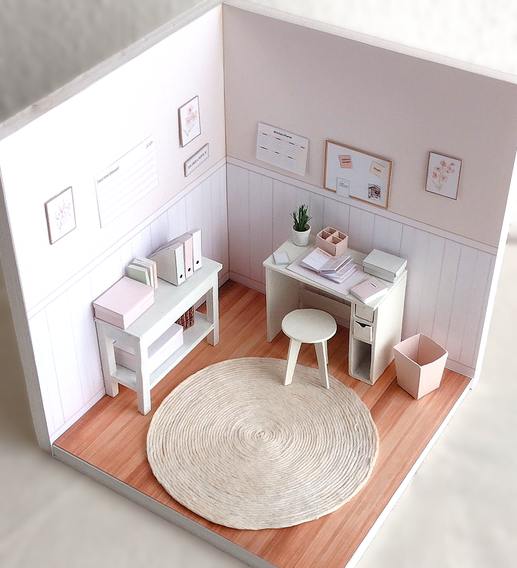 Miniatur-Arbeitszimmer 1:12