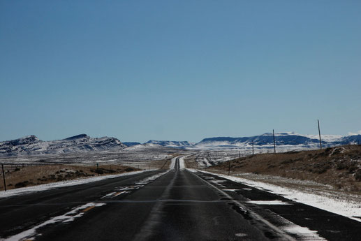 Roadtrip Wyoming, USA, Winter Road Trip USA