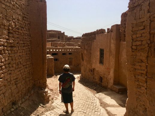 Timb exploring the streets of Tuyuk.