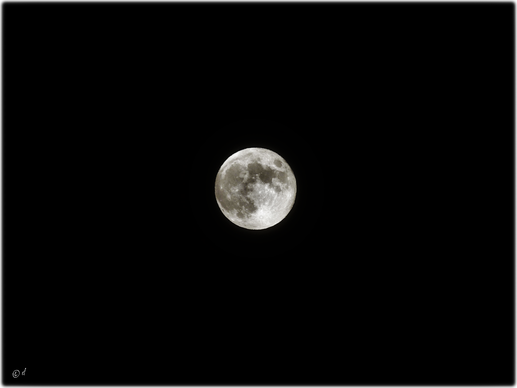 Vollmond über Triberg