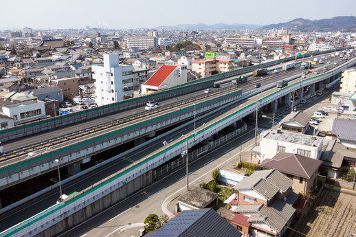 姫路バイパス　姫路南ランプ　中地ランプ