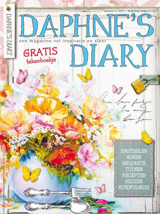 Mijn rozen van papier in de Daphne's Diary april 2019