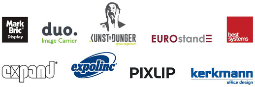 Mark Bric, Duo Display, Kunst&Duenger, Eurostand, Best Systems, Expand, Expolinc, Pixlip, KerkmannKerkmann