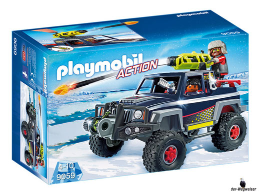 Bei der Bestellung im Onlineshop der-Wegweiser erhalten Sie das Playmobil Paket 9059 "Eispiraten-Jeep".